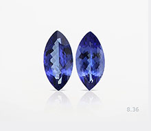 Natural Tanzanite Pair