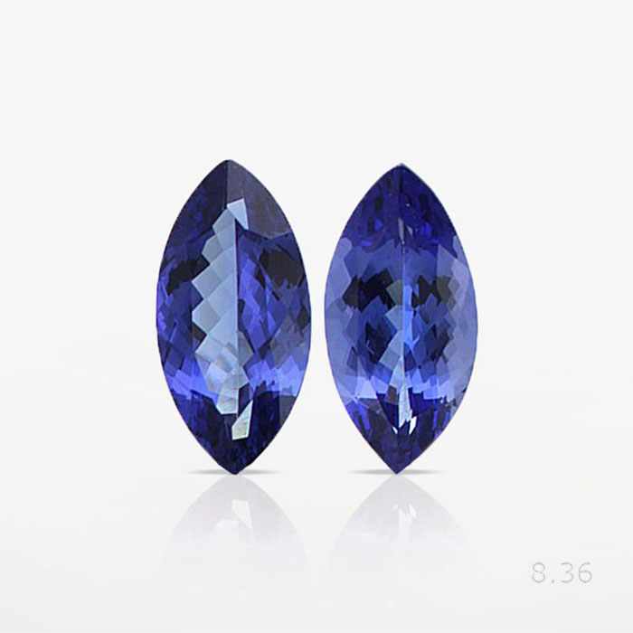 Natural Tanzanite Pair