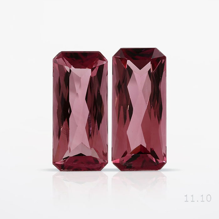 Natural Rubellite Pair