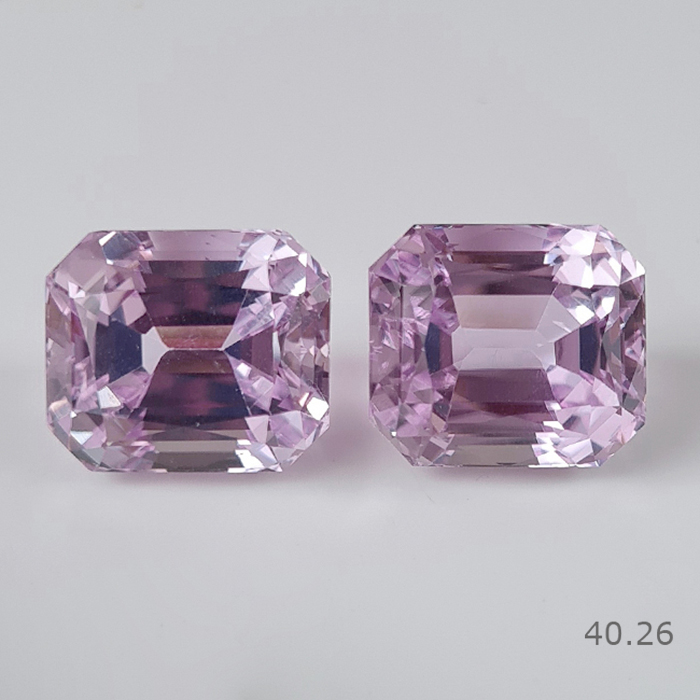 Natural Kunzite Pair