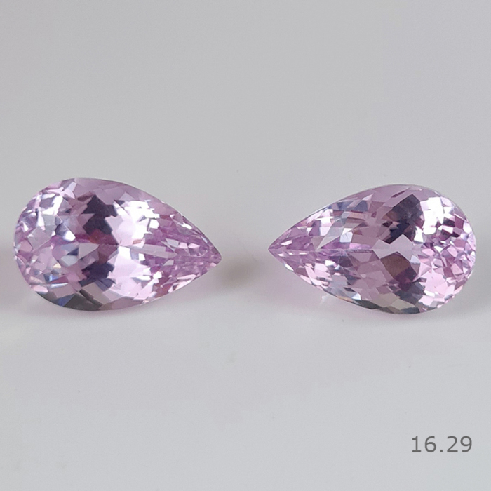 Natural Kunzite Pair