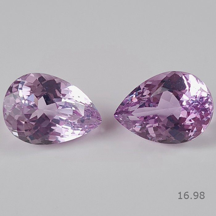 Natural Kunzite Pair