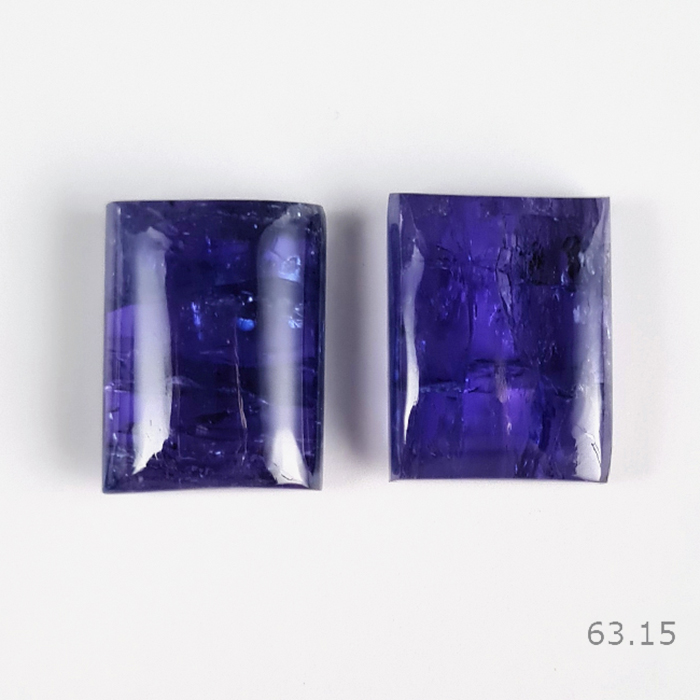 Natural Tanzanite Pair