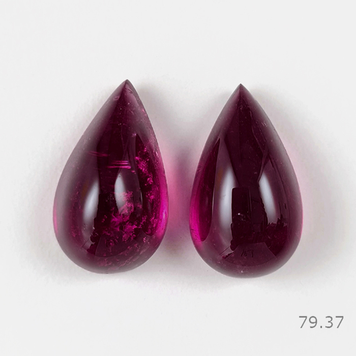 Natural Rubellite Pair